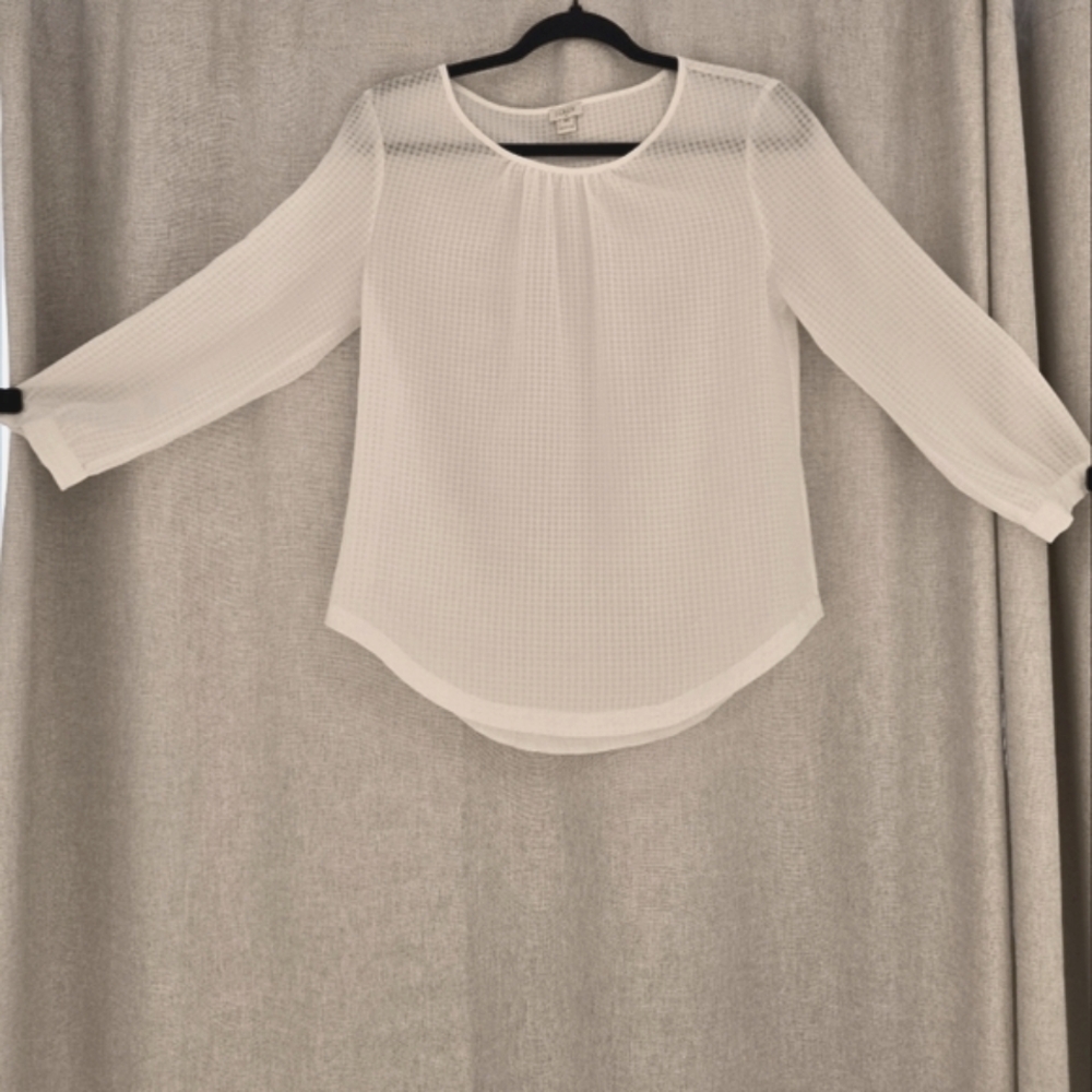 J.Crew Women White Dress Shirt Size Extra Small